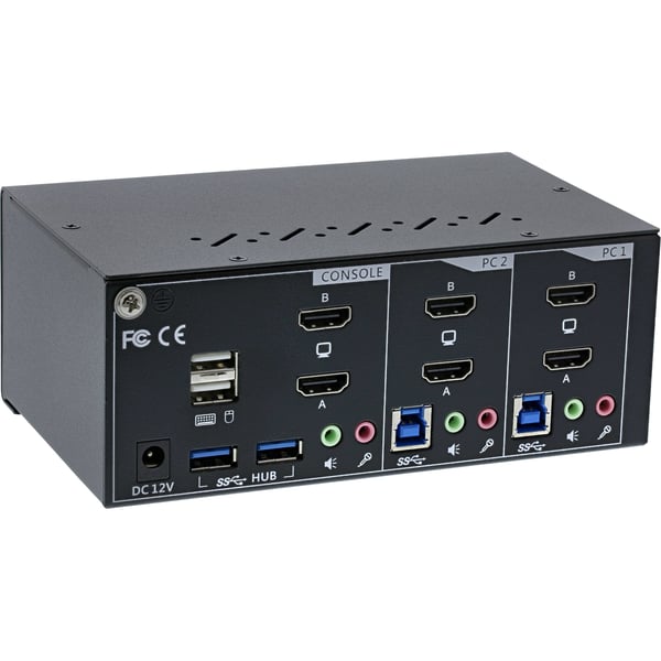 InLine 62652I KVM-switchar Svart, Grå