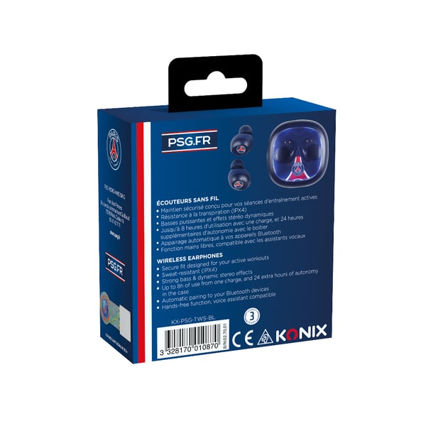 Konix PSG Kuulokkeet True Wireless Stereo (TWS) In-ear Puhelut/Musiikki/Urheilu/Päivittäinen Bluetooth Sininen