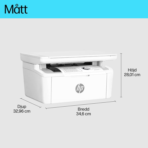 HP LaserJet M140w Trådlöst Multifunction Svartvit Skrivare, Kopiator och skanner