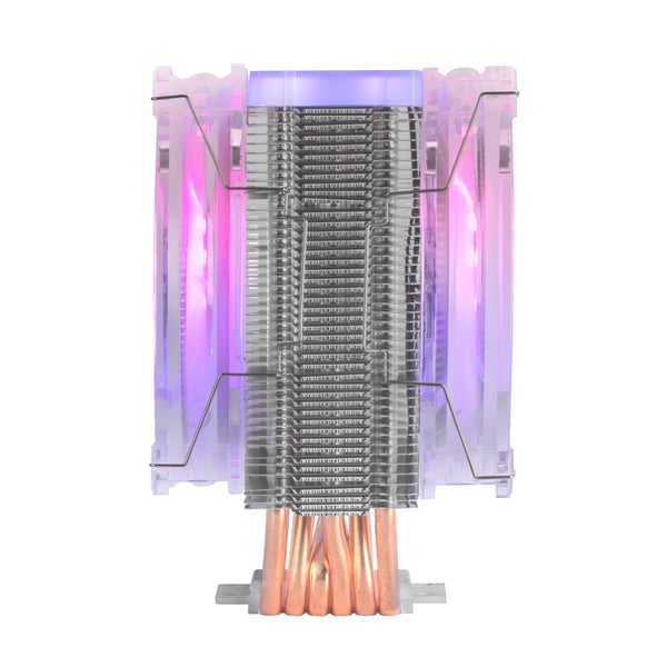 Mars Gaming MCPU66 kylsystem för dator Processor Luftkylare 12 cm Silver, Transparent 1 styck