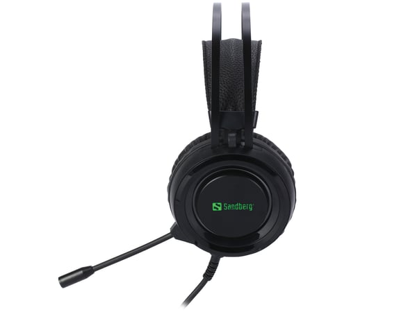 Sandberg 126-22 hovedtelefoner/headset Ledningsført Spil Sort