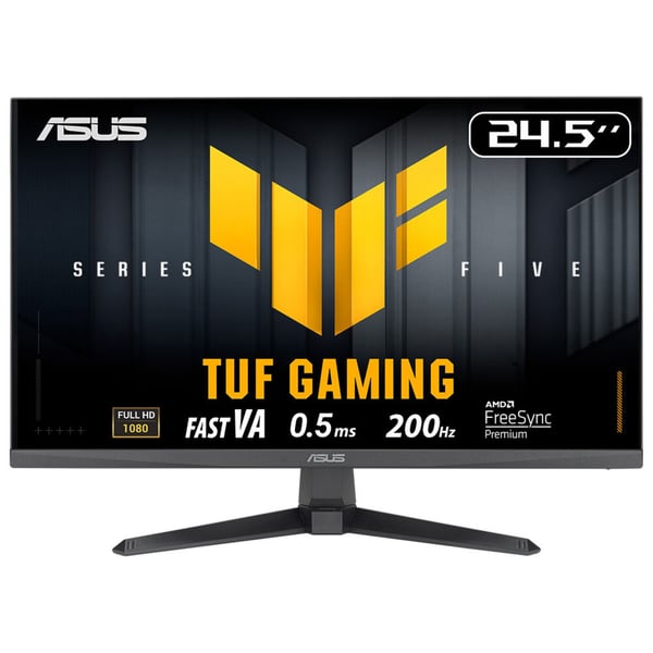 ASUS TUF Gaming VG257Q5A computerskærm 62,2 cm (24.5") 1920 x 1080 pixel Fuld HD LCD Sort ASUS TUF Gaming VG257Q5A computerskærm 62,2 cm (24.5") 1920 x 1080 pixel Fuld HD LCD Sort