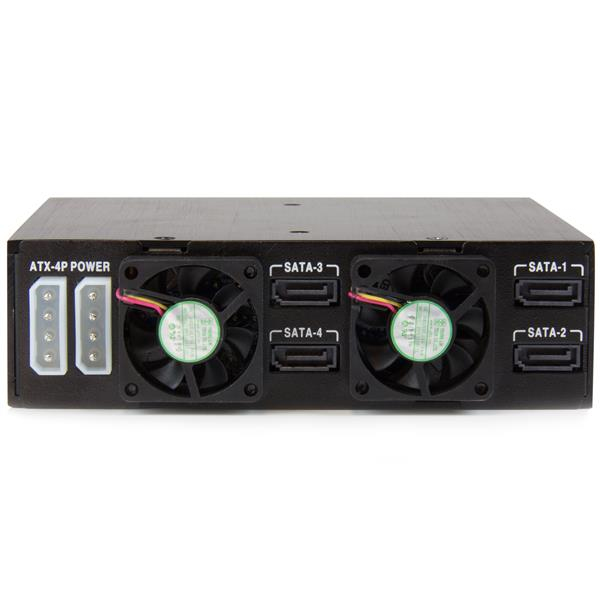StarTech.com 4x Kiintolevyn Vaihtokehys 2,5 tuuman SATA / SAS -asemille - Siirrettävä Rack Backplane