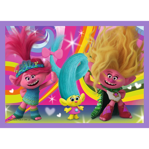 Trefl Trolls Adventures of colorful Puslespil 54 stk Tegnefilm