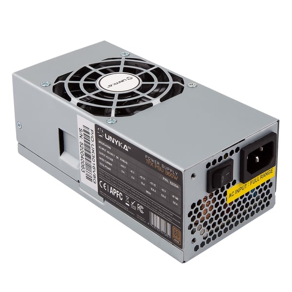 UNYKAch TFX 350W virtalähdeyksikkö 20+4 pin ATX Hopea