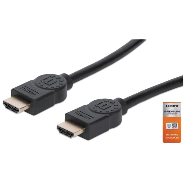 Manhattan 355360 HDMI-kaapeli 5 m HDMI-tyyppi A (vakio) Musta