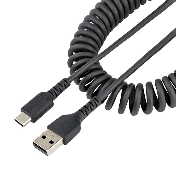 StarTech.com 50 cm USB A til USB C-kabel, spiralkabel, USB 2.0 handy kabel - USB-kabel - USB (M)