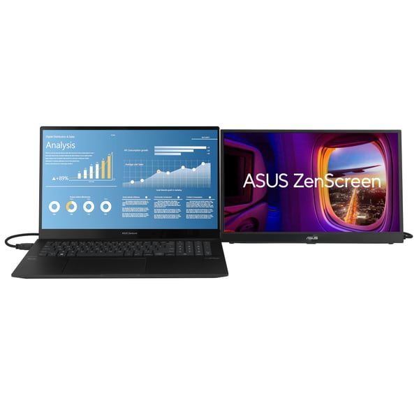 ASUS ZenScreen MB17AHG computerskærm 43,9 cm (17.3") 1920 x 1080 pixel Fuld HD LCD Sort