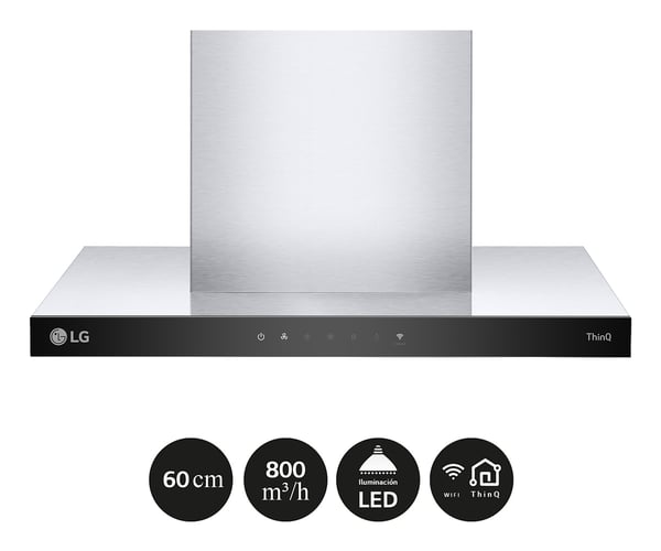 LG HCEZ2426S Indbygget under Rustfrit stål 630 m³/t
