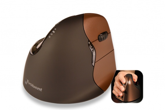 BakkerElkhuizen Evoluent4 datormöss Kontor Högerhand RF Trådlös laser 2600 DPI
