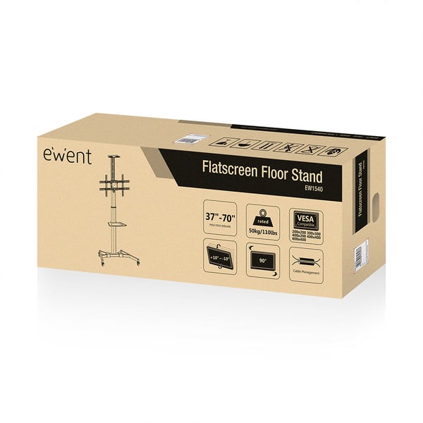 Ewent EW1540 kyltin näyttökiinnike 177,8 cm (70") Musta