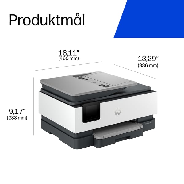 HP OfficeJet Pro 8125e Trådløst All-in-One Farve Printer, Instant Ink; 2-sidet printning
