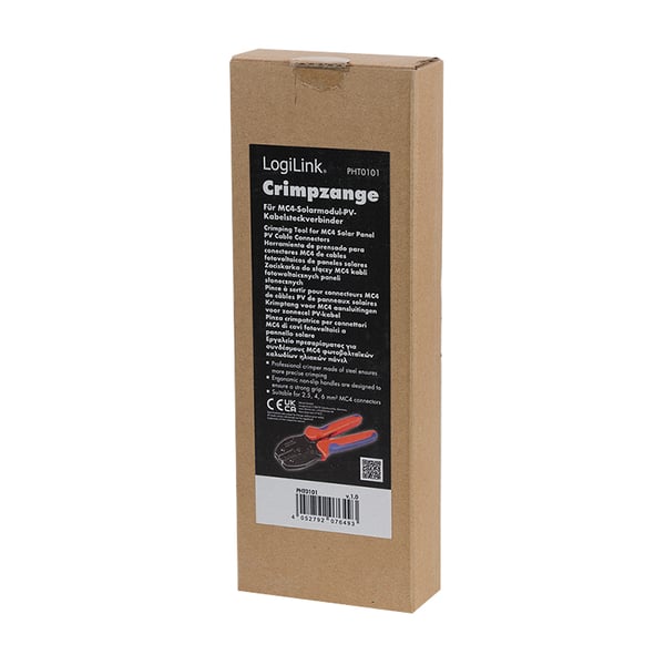 LogiLink PHT0101 kabelklipper Krympeværktøj Sort, Blå, Orange