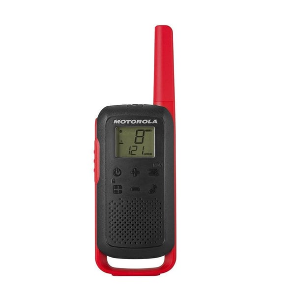 Motorola TALKABOUT T62 tvåvägsradio 16 kanaler 12500 MHz Svart, Röd