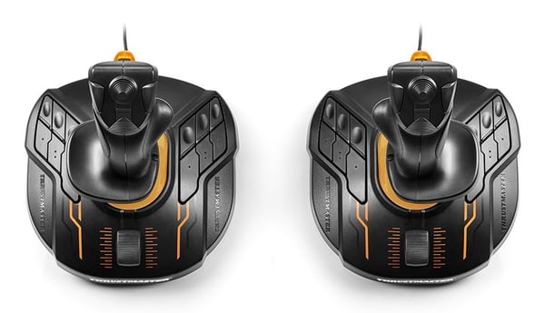 Thrustmaster T.16000M FCS SPACE SIM DUO Sort, Orange USB Joystick Analog/digital PC