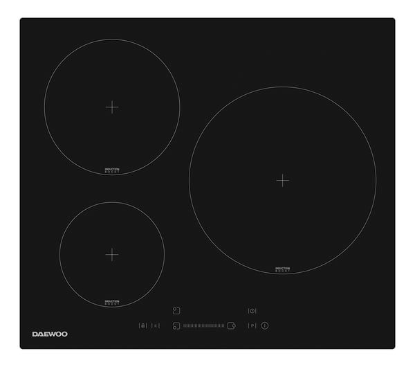 Daewoo BH6ISF31BNM-ES kogeplade Sort Indbygget 60 cm Zone induktionskogeplade 3 zone(s)