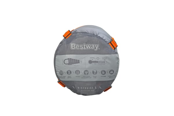 Bestway 68103 / 24 sovepose Voksen Mumietaske Polyester Grå, Orange