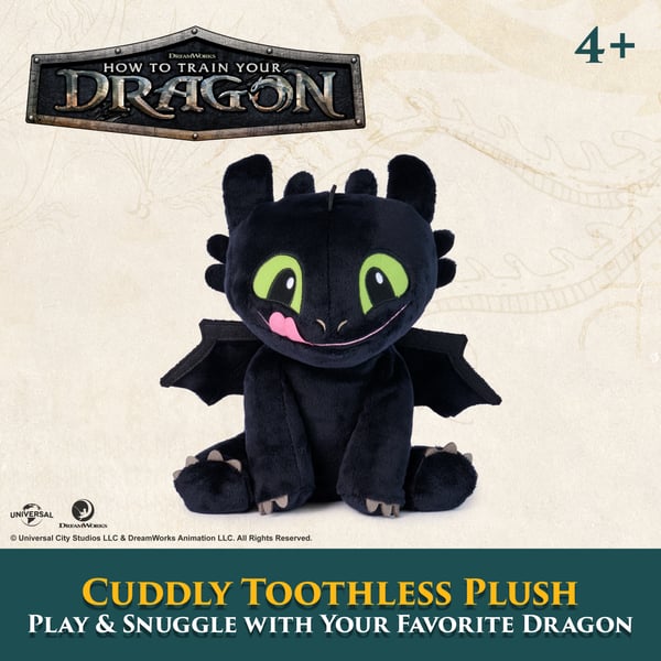 DreamWorks Dragons GTD LTD 10in Cuddly Toothless Plush GML