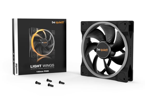 be quiet! Light Wings | 140mm PWM Datorväska Fan 14 cm Svart 1 styck