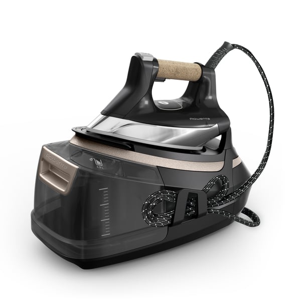 Rowenta Eco Steam Pro Ångstrykstation med tryckbehållare 2800 W 1,3 l Stryksula Microsteam 400 HD 3De Laser Beige, Svart