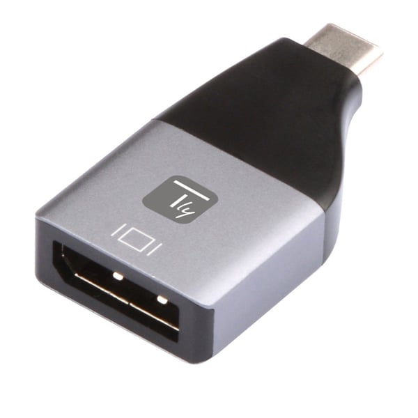 Techly IADAP USBC-DP4K USB grafisk adapter 3840 x 2160 pixel Sort, Sølv