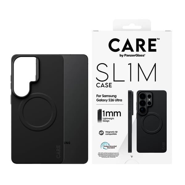 PanzerGlass CARE™ by ® SL1M Case Sort m. Qi Samsung Galaxy S26 Ultra