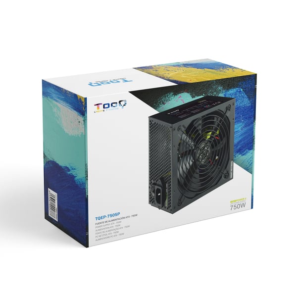 TooQ TQAPOLO-750SP strömförsörjningsenheter 750 W 20+4 pin ATX ATX Svart