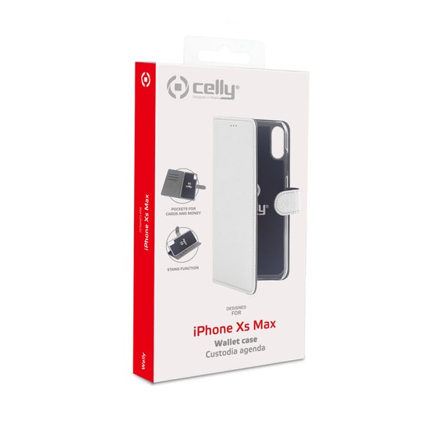 Celly Wally mobiltelefon etui 16,5 cm (6.5") Tegnebogsetui Hvid