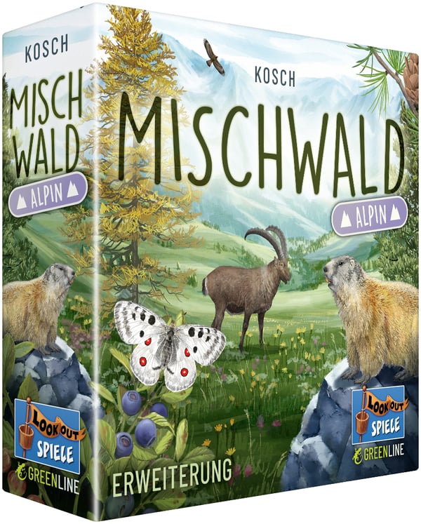 Asmodee Mischwald Alpin 60 min Tillägg till kortspel