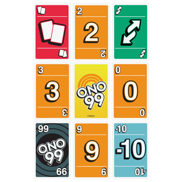 Mattel Games Kortspelet ONO 99 för 2 till 10 spelare från 7 år och uppåt