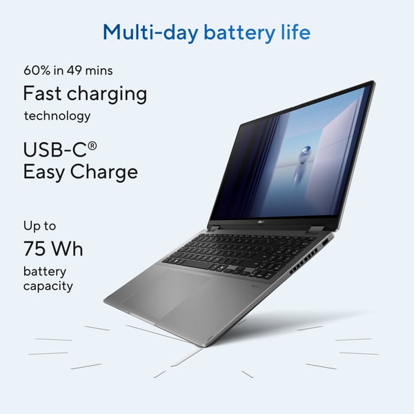 ASUS Vivobook 16 Flip TP3607SA-SI099W Copilot+ PC Intel Core Ultra 7 258V Hybridi (2-in-1) 40,6 cm (16") Kosketusnäyttö WUXGA 32 GB LPDDR5x-SDRAM 1 TB SSD Wi-Fi 7 (802.11be) Windows 11 Home Musta, Harmaa QWERTY Hollanti