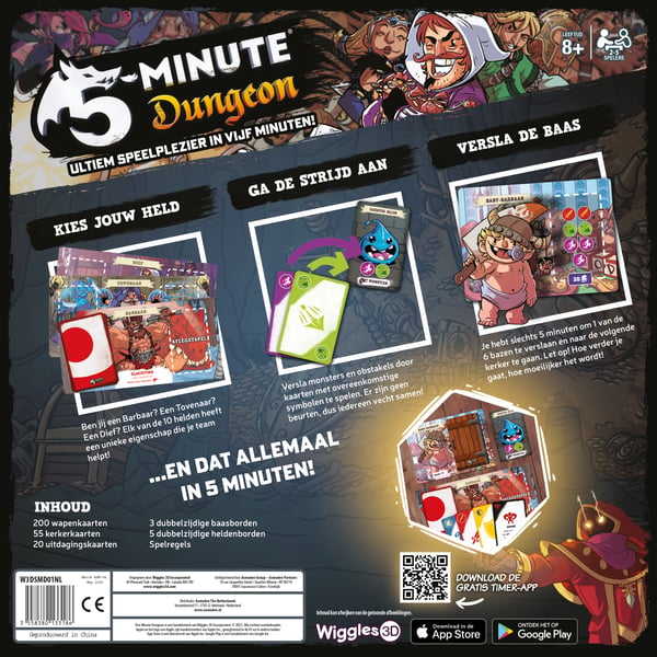 Asmodee 5 Minute Dungeon 5 Minute Dungeon Kortspil Rejser/eventyr