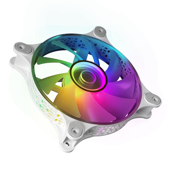 Mars Gaming MF3DKITW kylsystem för dator Datorväska Fan 12 cm Vit 3 styck