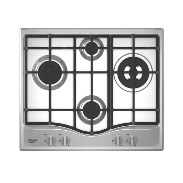 Hotpoint PCN R641N T/IX/HA Rustfrit stål Indbygget 59 cm Gaskomfur 4 zone(s)