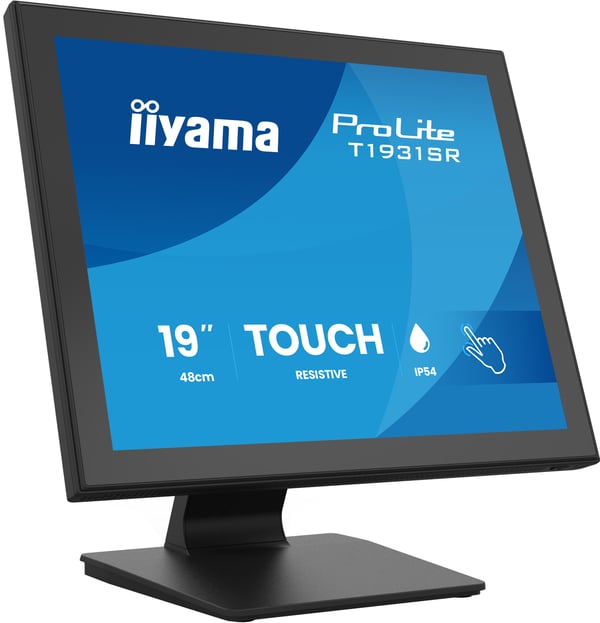iiyama ProLite T1931SR-B2S platta pc-skärmar 48,3 cm (19") 1280 x 1024 pixlar SXGA LCD Pekskärm Bord Svart