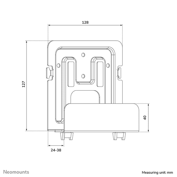 Neomounts AWL-440BL TV-kiinnikkeen lisävaruste