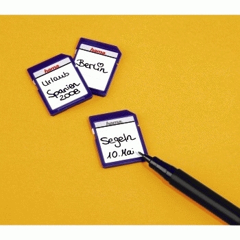 Hama "SD/MMC" Memory Card Labels liimaetiketti Valkoinen 18 kpl
