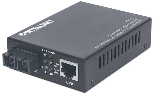 Intellinet 507349 verkon mediamuunnin 1000 Mbit/s 1310 nm Yksittäistila Musta Intellinet 507349 verkon mediamuunnin 1000 Mbit/s 1310 nm Yksittäistila Musta