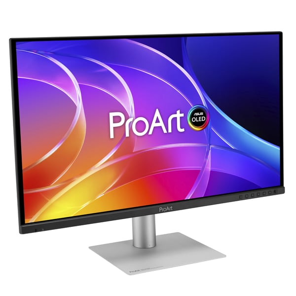 ASUS ProArt OLED PA279CDV platta pc-skärmar 67,3 cm (26.5") 3840 x 2160 pixlar 4K Ultra HD QD-OLED Svart, Silver