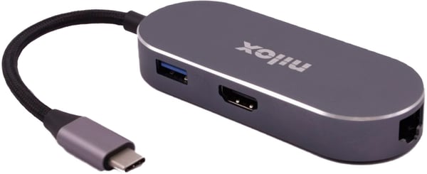 Nilox MINI DOCKING STAT HDMI 3USB PD ETH USB Type-C 0 Mbit/s