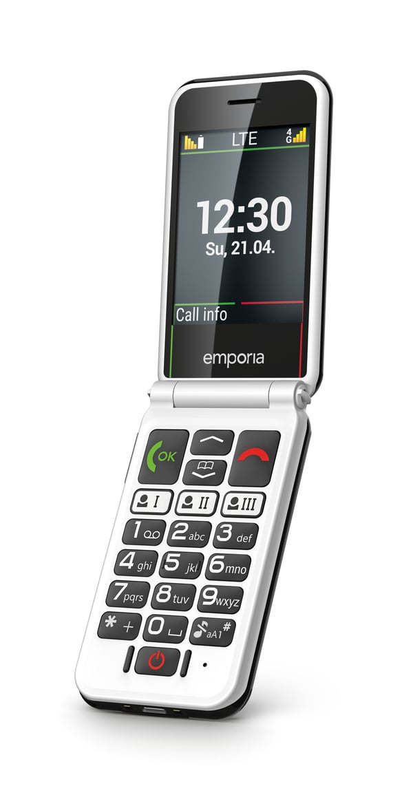 Emporia SIMPLICITYglam.4G 7,11 cm (2.8") 106 g Sort Senior telefon