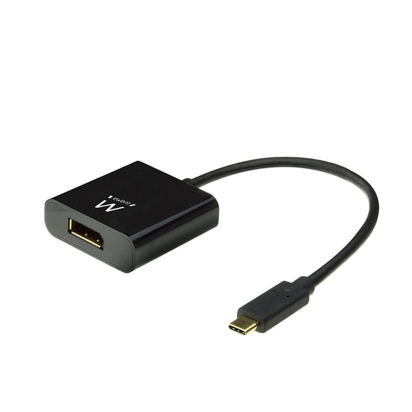 Ewent EW9825 videokabeladapter 0,15 m USB Type-C DisplayPort Svart