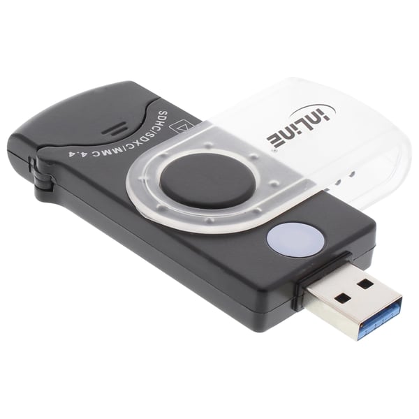 InLine 66773 kortläsare USB 3.2 Gen 1 (3.1 Gen 1) Svart