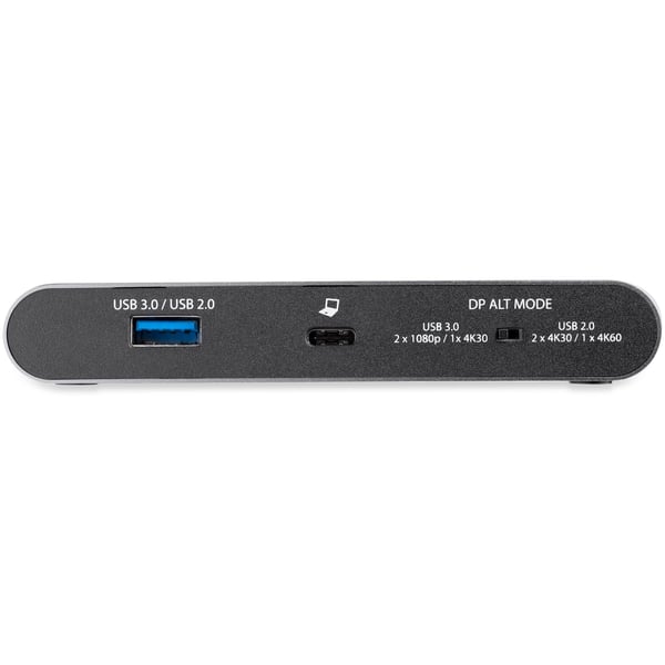StarTech.com DK30C2HAGPD kannettavien tietokoneiden telakka ja porttitoistin Langallinen USB 3.2 Gen 1 (3.1 Gen 1) Type-C Harmaa