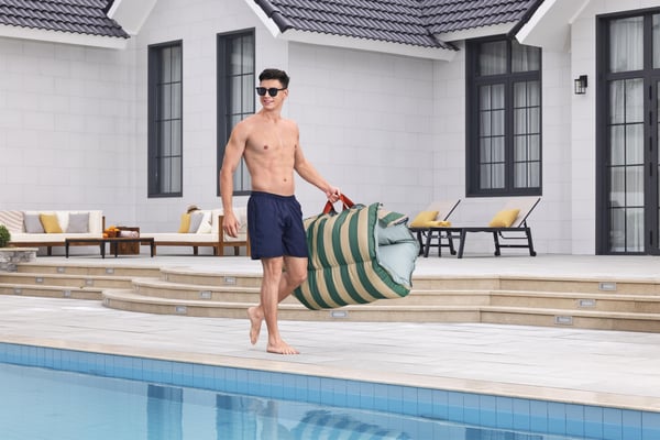 Bestway 43913 pool og strand flyder Grøn Monokromatisk Polyester, Polystyren Flydende madras