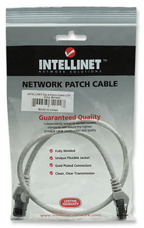 Intellinet 0.3m Cat6 UTP netværkskabel Grå 0,3 m U/UTP (UTP)