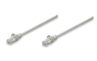 Intellinet 5.0m Cat6a UTP netværkskabel Grå 5 m U/UTP (UTP)