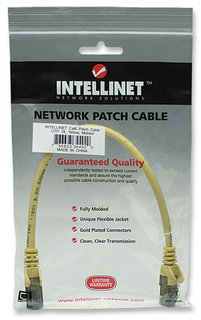 Intellinet 0.3m Cat6 UTP netværkskabel Gul 0,3 m U/UTP (UTP)