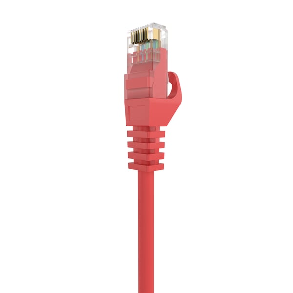 AISENS A145-0559 verkkokaapeli Punainen 1 m Cat6a U/UTP (UTP) Pyöreä