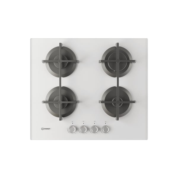 Indesit ING 61T/WH 1 Valkoinen Kiinteä 60 cm Kaasuliesi 4 alue(tta)